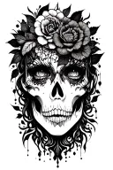 Blackout tattoo design idea