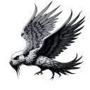 schizophrenia fourth wing tattoo design idea