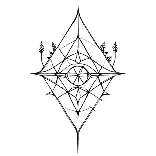 Sacred geometry, nature, & ancients roman soldier  tattoo design idea