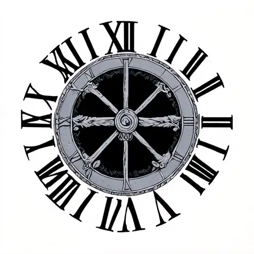2004 Roman Numerals tattoo design idea
