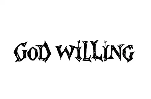 "God willing" tattoo design idea