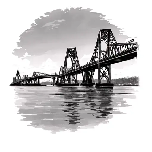 Indian river inlet bridge in deleware tattoo design idea