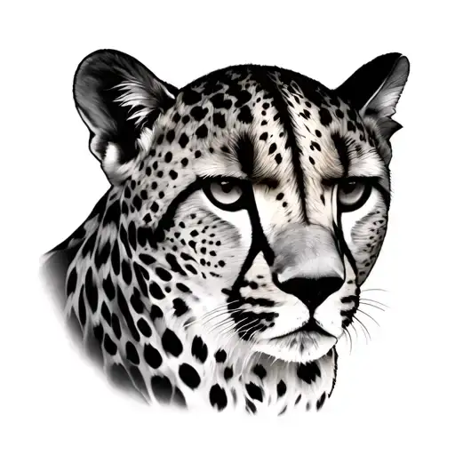 cheetah print set tattoo design idea