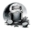 Moonshine Jar tattoo design idea