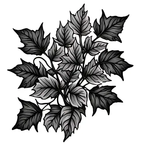 ivy vines growing on arm tattoo design idea
