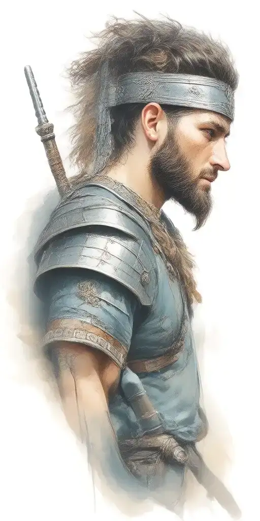 scottish warrior tattoo design idea