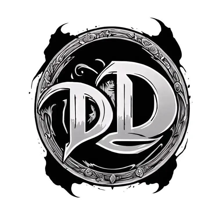 Property of Dboy with DD in middle of circle tattoo tattoo design idea