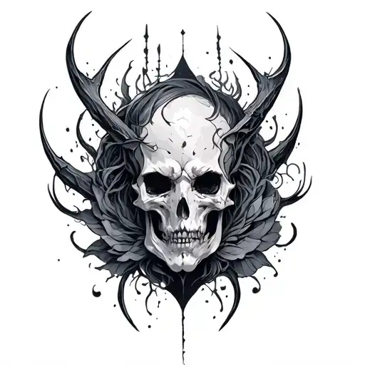 Dark Fantasy tattoo design idea