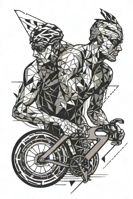 triathlon m dot tattoo design idea