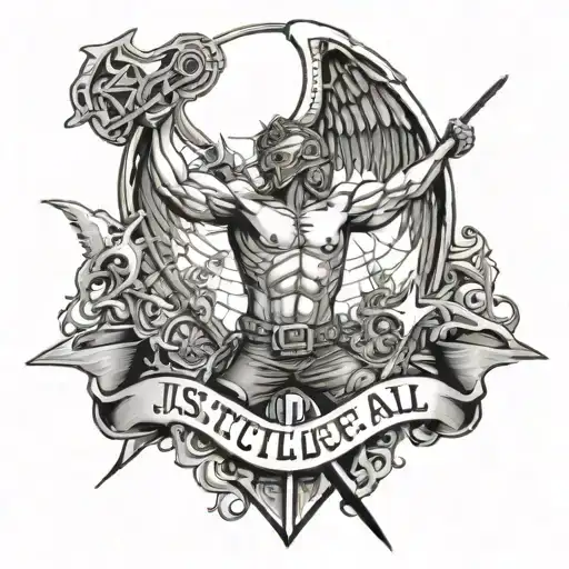 metallica, and justice for all tattoo design idea