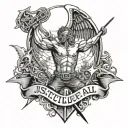 metallica, and justice for all tattoo design idea