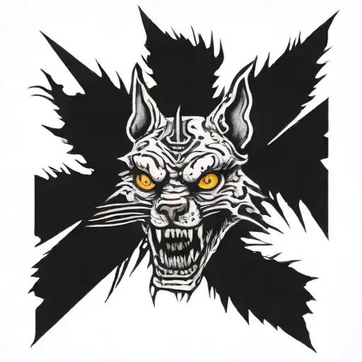 the jackal 13 ghosts tattoo design idea