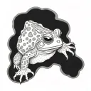 a toad tattoo design idea