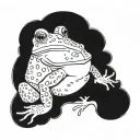a toad tattoo design idea