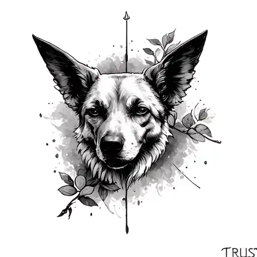 trust issues tattoo design idea