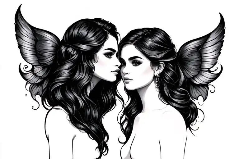 best friend soul sisters tattoo design idea