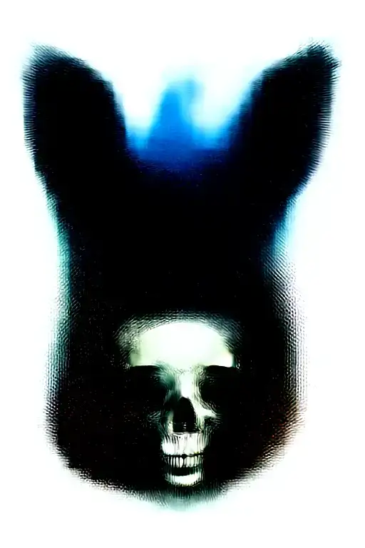 black raven with spreaded wings on top of a skull, surrounded with flowers tattoo design idea