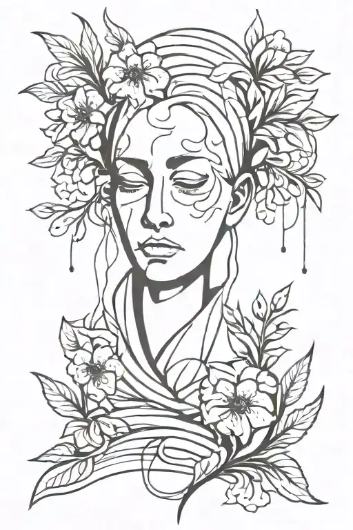 grief tattoo design idea