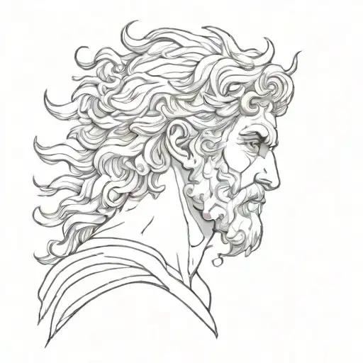 adonis greek god tattoo design idea
