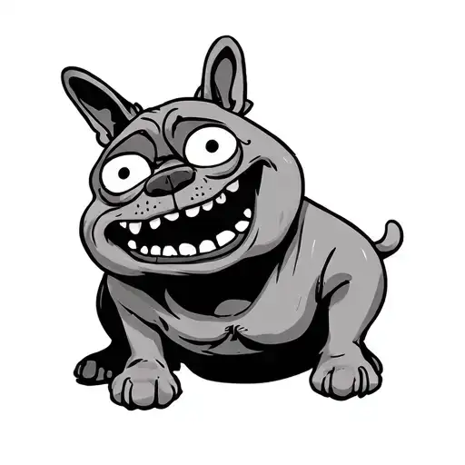 courage the cowardly dog  tattoo design idea