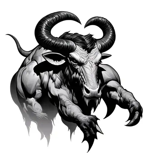 Minotaur tattoo design idea