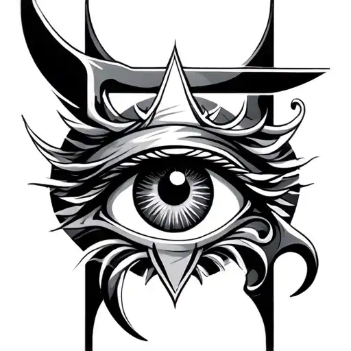 eye of horus in magic sigil tattoo tattoo design idea