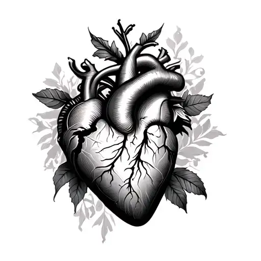 Grace Olivia in masculine design heart tattoo design idea