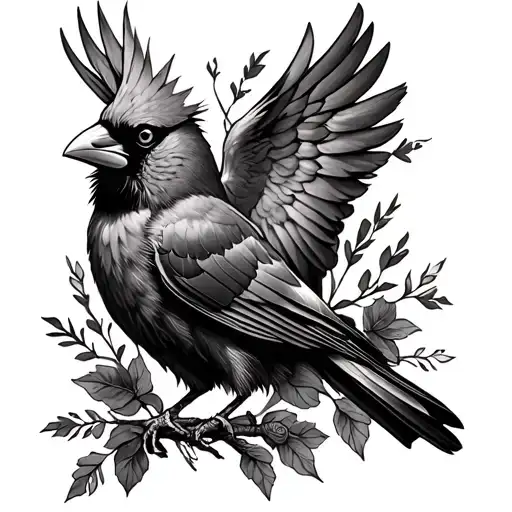 arm sleeve tattoo cardinal, gods got this, mcmlxxv Roman numerals tattoo design idea