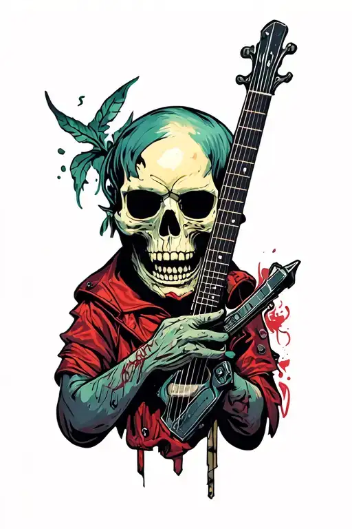 alternative metal music, blackops  zombies, gaming, skulls,  tattoo design idea