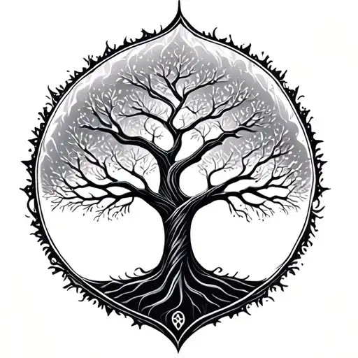 Dna Tree Of Life tattoo design idea