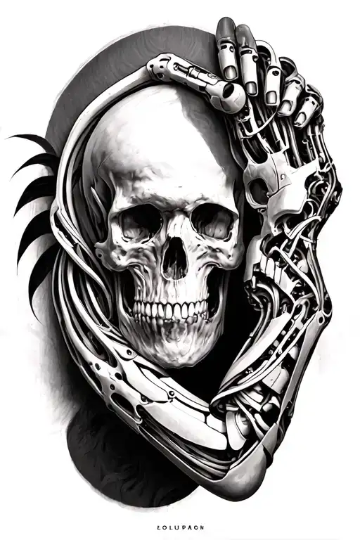 biomechanical arm sleeve tattoo tattoo design idea