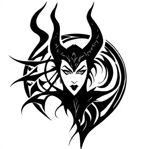 Maleficent symbolizes protection and misunderstood strength power even when judged unfairly tattoo design idea