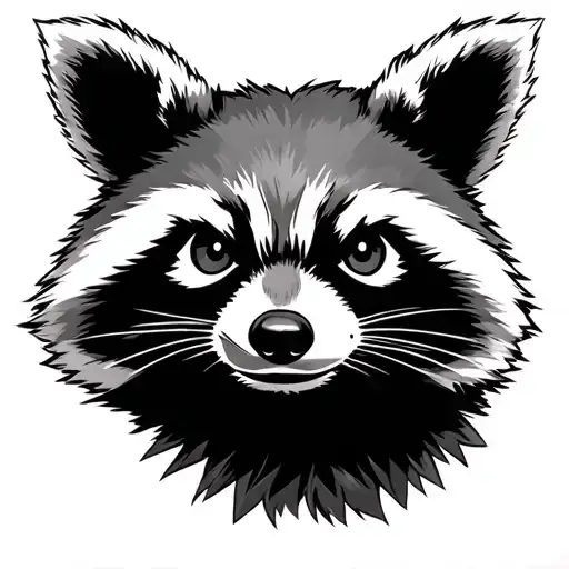 guardians of the galaxys Rocket Raccoon with Gun tattoo design idea