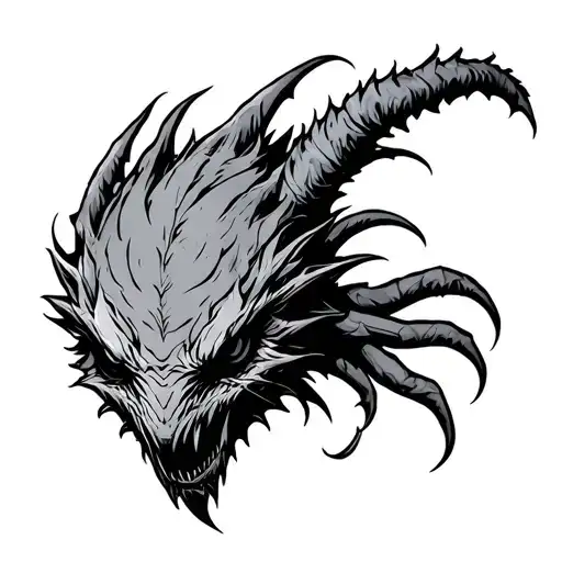 Cryptid tattoo design idea