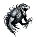 Cryptid tattoo design idea