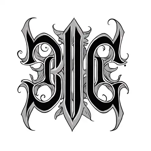 Two Word Ambigram Generator tattoo design idea