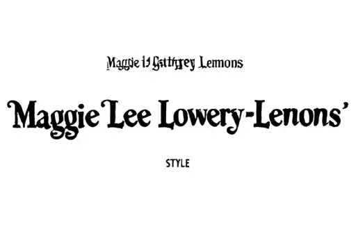 "Maggie Lee Lowery-Lemons" tattoo design idea