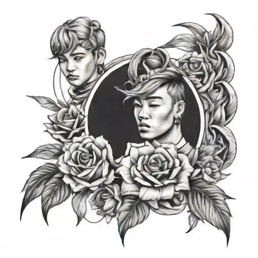 bts tattoo design idea