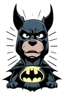Batman scooby doo plush tattoo design idea