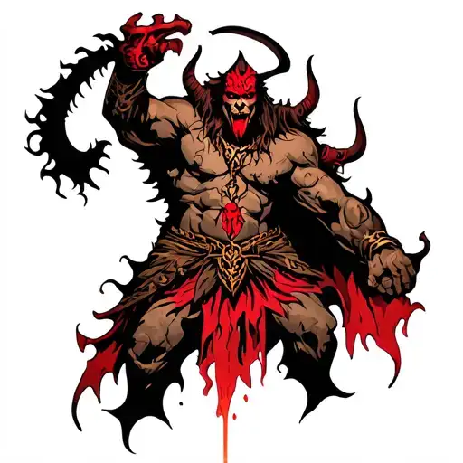 khorne god of chaos  tattoo design idea