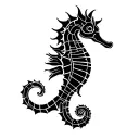 sea ​​horse tattoo design idea