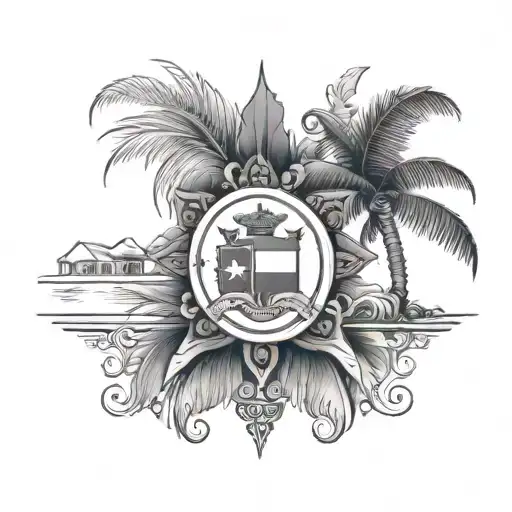 dominican republic tattoo design idea