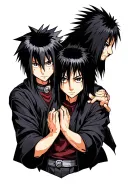 hear no see no speak no evil with sasuke itachi and madara uchiha  tattoo design idea