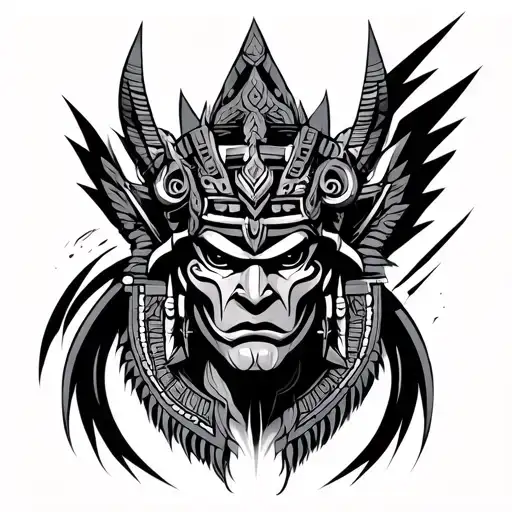 Tlaloc tattoo design idea