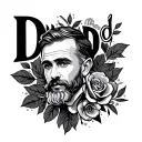 Dad Memorial tattoo design idea