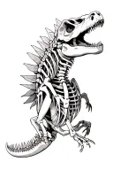 Spinosaurus Skeleton tattoo design idea