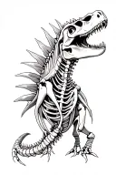 Spinosaurus Skeleton tattoo design idea