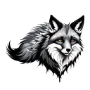 Virgo Fox tattoo design idea