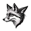 Virgo Fox tattoo design idea