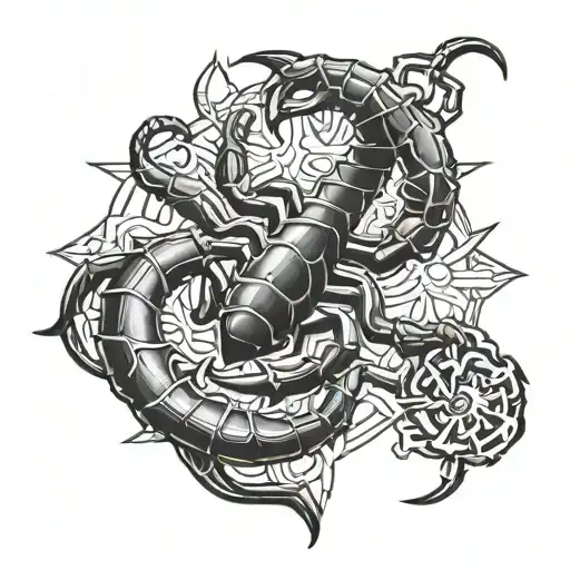 scorpion cross anchor tattoo tattoo design idea
